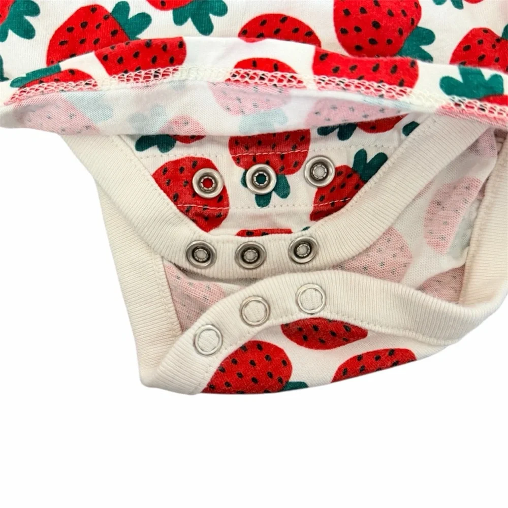 Hanna Andersson Red Strawberry Print Diaper Cover